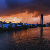 Buy canvas prints of Storm Clouds Above Seville by Artur Bogacki