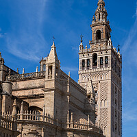 Buy canvas prints of Seville Cathedral With Giralda Bell Tower by Artur Bogacki
