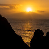 Buy canvas prints of Algarve Coastline At Sunrise In Portugal by Artur Bogacki