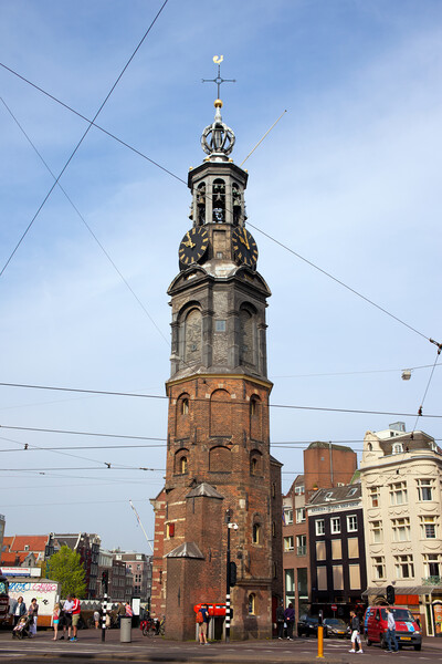Munttoren Mint Tower in Amsterdam Picture Board by Artur Bogacki