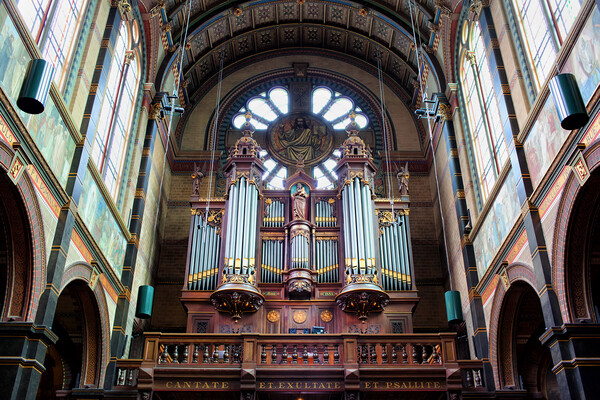 Saint Nicholas Church Organs in Amsterdam Picture Board by Artur Bogacki