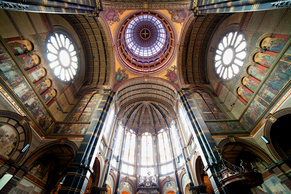 St Nicholas Church Interior in Amsterdam Picture Board by Artur Bogacki