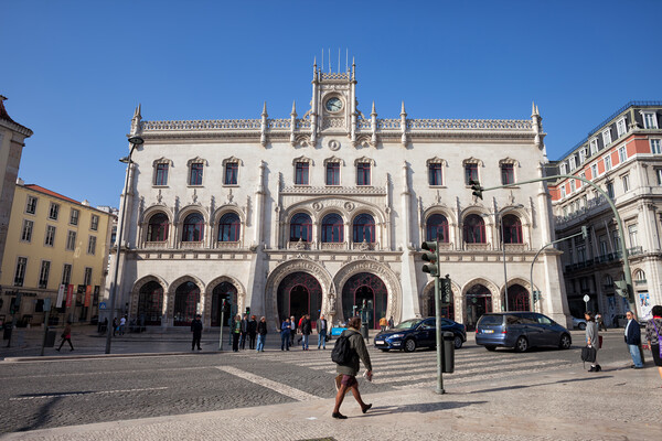 Rossio Railway Station in Lisbon Picture Board by Artur Bogacki
