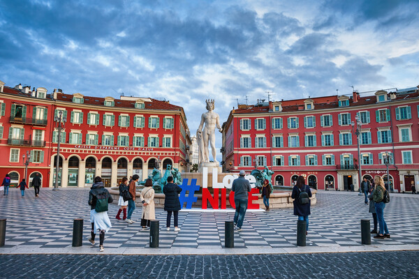 Place Massena In Nice, France Picture Board by Artur Bogacki