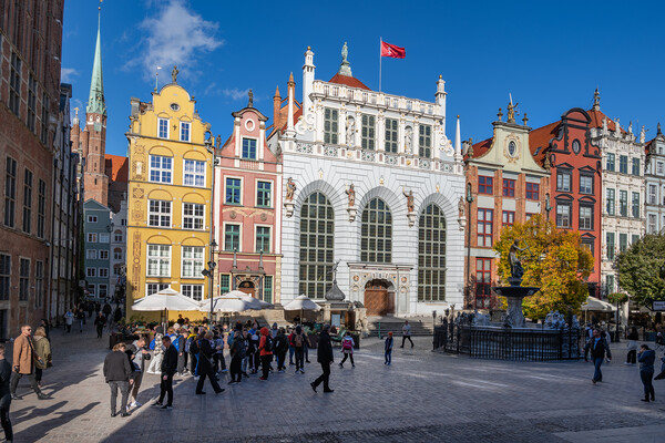 Old Town Of Gdansk In Poland Picture Board by Artur Bogacki