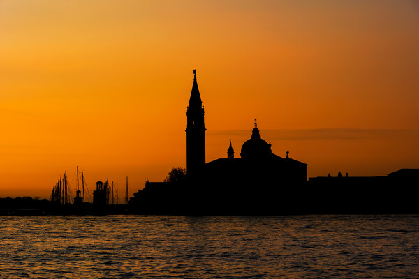 San Giorgio Maggiore Island At Sunrise Picture Board by Artur Bogacki