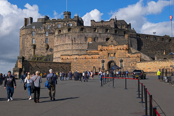 Edinburgh Castle In Scotland Picture Board by Artur Bogacki