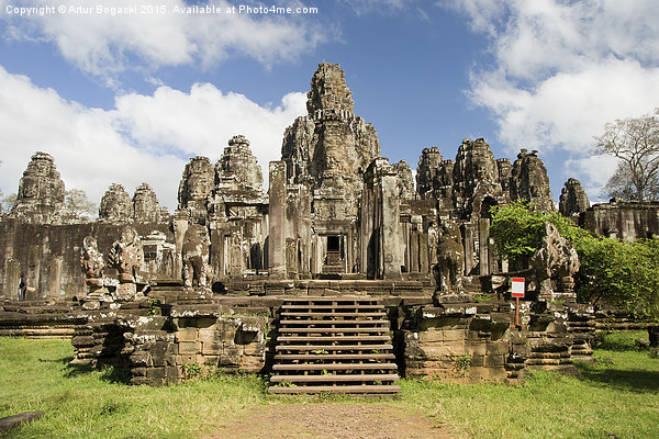 Bayon Temple in Cambodia Picture Board by Artur Bogacki