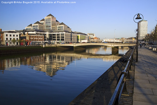 Morning at River Liffey in Dublin Picture Board by Artur Bogacki