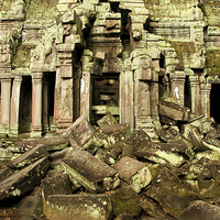 Buy canvas prints of Ancient Temple Ruins in Cambodia by Artur Bogacki