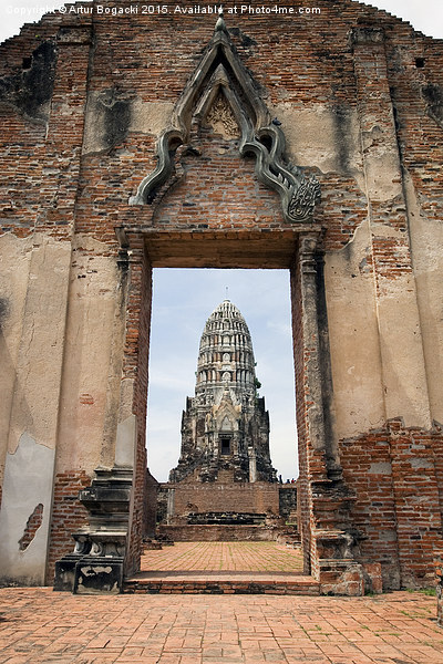 Portal to the Temple in Ayutthaya Picture Board by Artur Bogacki
