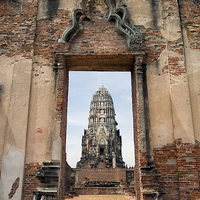 Buy canvas prints of Portal to the Temple in Ayutthaya by Artur Bogacki