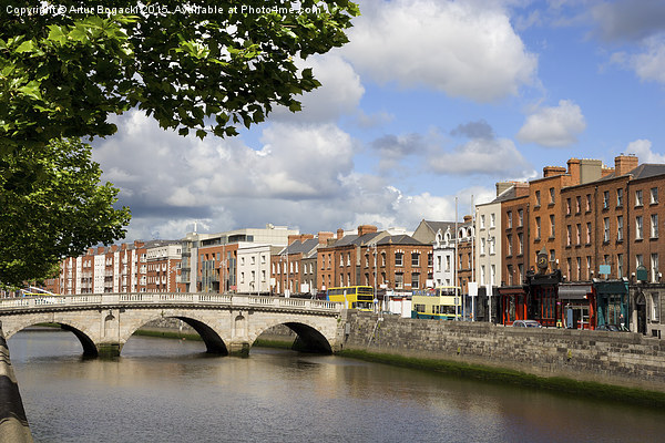  City of Dublin in Ireland Picture Board by Artur Bogacki
