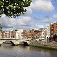 Buy canvas prints of  City of Dublin in Ireland by Artur Bogacki