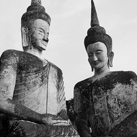 Buy canvas prints of Buddha Statues in Meditation by Artur Bogacki