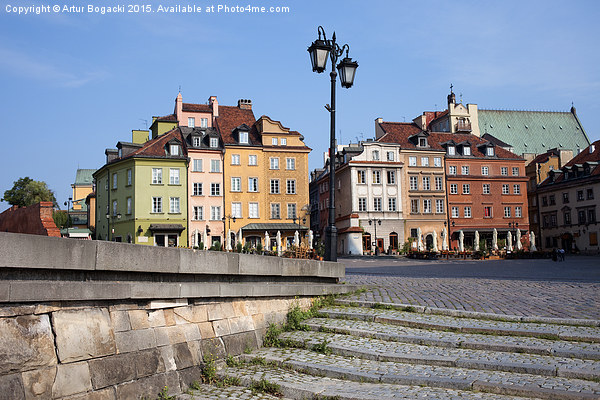 Old Town in Warsaw Picture Board by Artur Bogacki