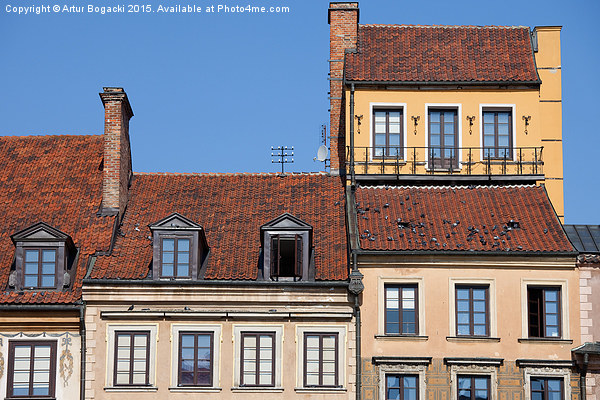 Old Town Houses in Warsaw Picture Board by Artur Bogacki