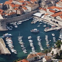 Buy canvas prints of Marina in Old City of Dubrovnik by Artur Bogacki