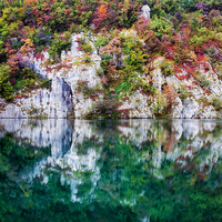 Buy canvas prints of Autumn Reflections of Lake and Mountain by Artur Bogacki