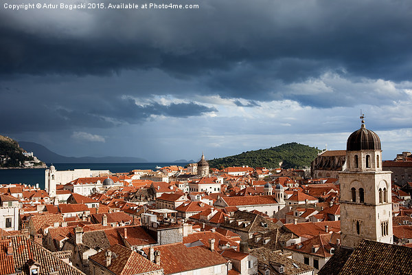 Old City of Dubrovnik Picture Board by Artur Bogacki