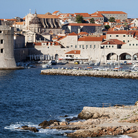 Buy canvas prints of Dubrovnik Old City Skyline by Artur Bogacki