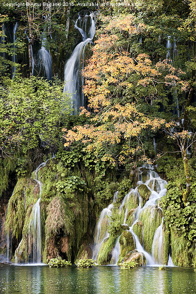 Autumn Waterfalls Picture Board by Artur Bogacki