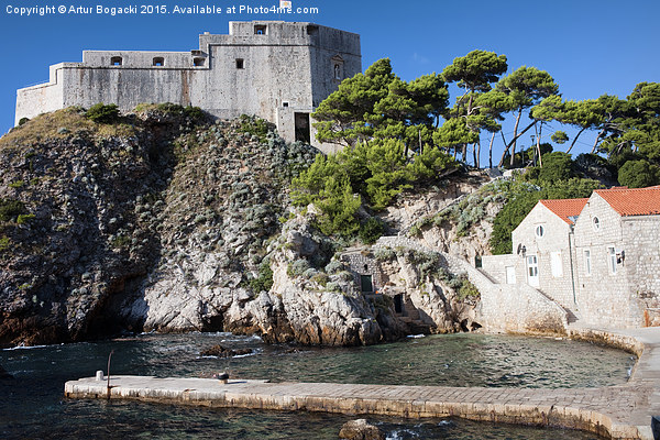 Fort Lovrijenac and Bay Pier in Dubrovnik Picture Board by Artur Bogacki