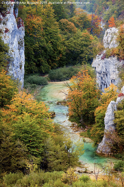Valley Landscape in Autumn Picture Board by Artur Bogacki