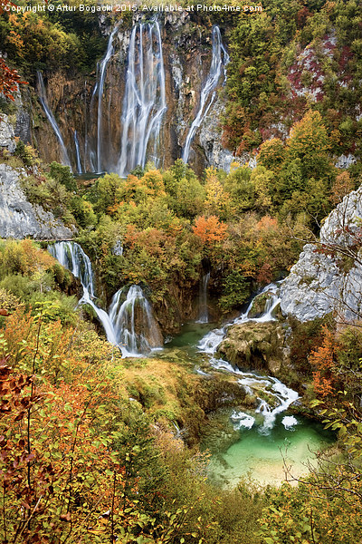 Waterfalls in Plitvice Lakes National Park Picture Board by Artur Bogacki
