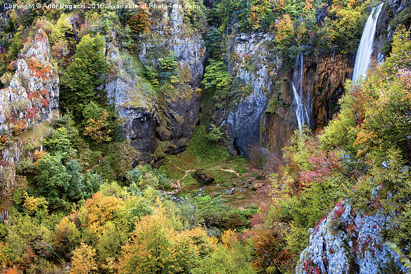 Mountain Valley in Autumn Picture Board by Artur Bogacki