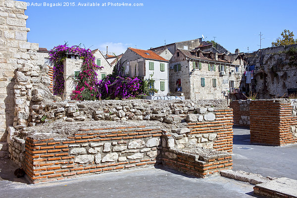 Old Town in Split Picture Board by Artur Bogacki