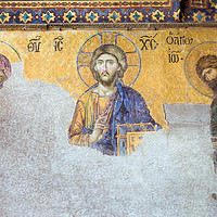 Buy canvas prints of Deesis Mosaic of Jesus Christ by Artur Bogacki