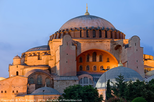Hagia Sophia at Dusk Picture Board by Artur Bogacki