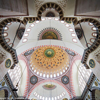 Buy canvas prints of Suleymaniye Mosque Ceiling by Artur Bogacki