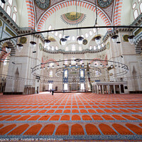Buy canvas prints of Suleymaniye Mosque Interior by Artur Bogacki
