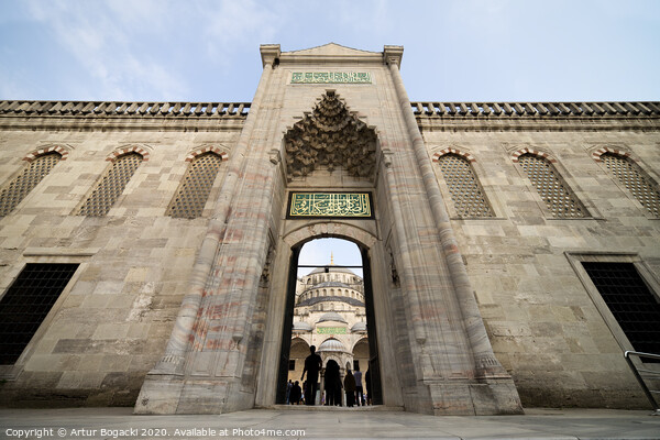 Blue Mosque Gate in Istanbul Picture Board by Artur Bogacki