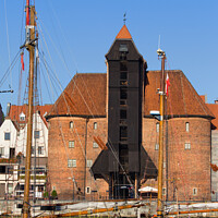 Buy canvas prints of The Crane in Gdansk by Artur Bogacki