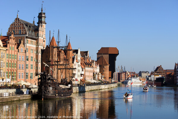 City of Gdansk in Poland Picture Board by Artur Bogacki