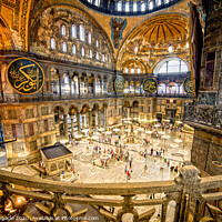Buy canvas prints of Hagia Sophia Interior In Istanbul by Artur Bogacki