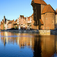 Buy canvas prints of Old Town of Gdansk at Sunset by Artur Bogacki