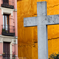 Buy canvas prints of Cross in City of Madrid by Artur Bogacki