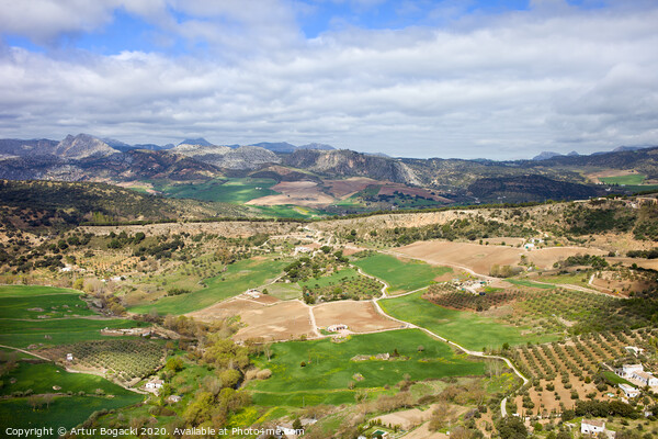 Andalusia Landscape in Spain Picture Board by Artur Bogacki