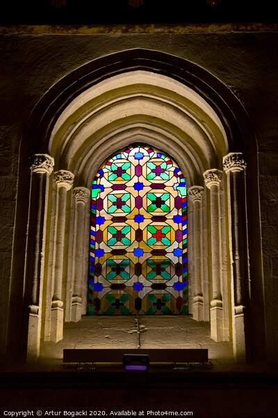 Stained Glass Window in Mezquita Picture Board by Artur Bogacki