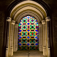 Buy canvas prints of Stained Glass Window in Mezquita by Artur Bogacki