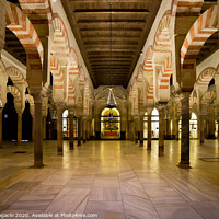 Buy canvas prints of Mezquita Interior in Cordoba by Artur Bogacki