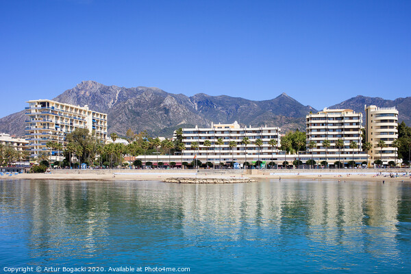 Resort City of Marbella in Spain Picture Board by Artur Bogacki