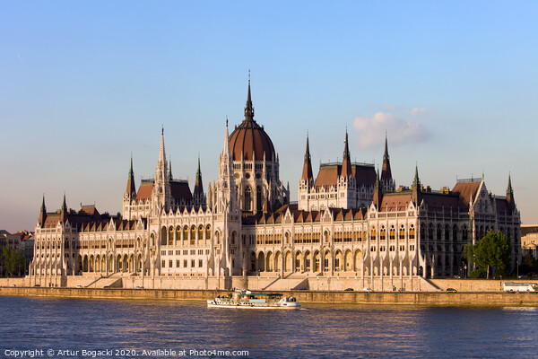 Hungarian Parliament Building in Budapest Picture Board by Artur Bogacki