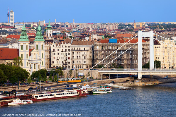Budapest Cityscape Picture Board by Artur Bogacki