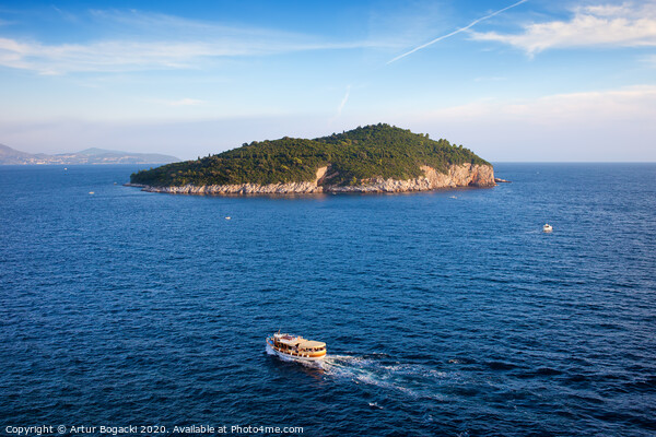 Lokrum Island in Croatia at Sunset Picture Board by Artur Bogacki