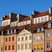 Buy canvas prints of Old Town Tenement Houses in Warsaw by Artur Bogacki